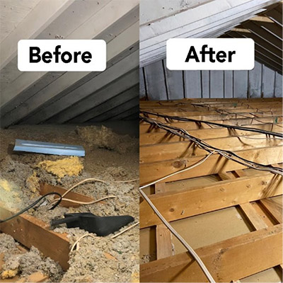 Before insulation removal